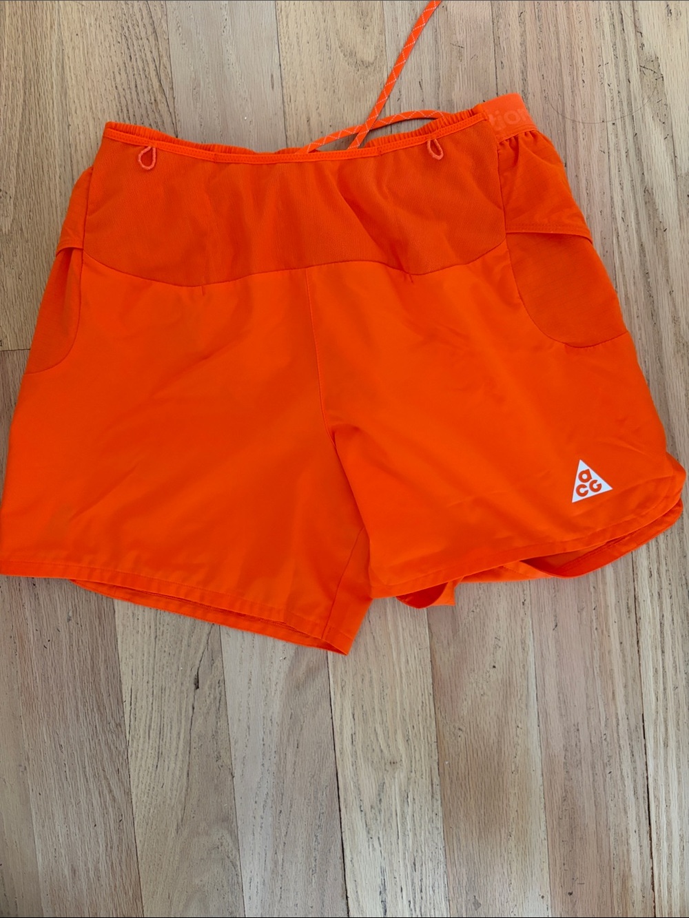 Nike ACG mens Bright Orange Athletic Shorts